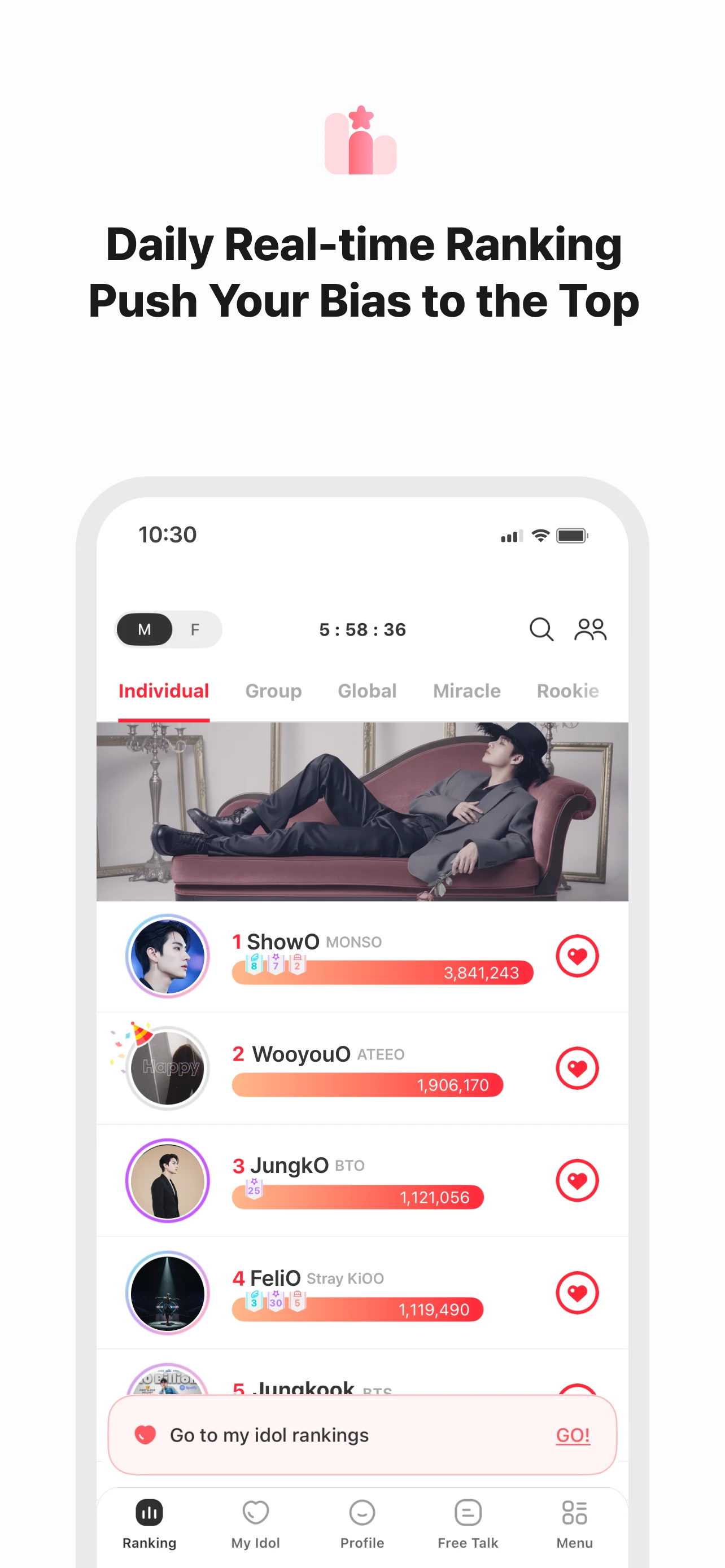 Kpop Idol Vote - CHOEAEDOL screenshot